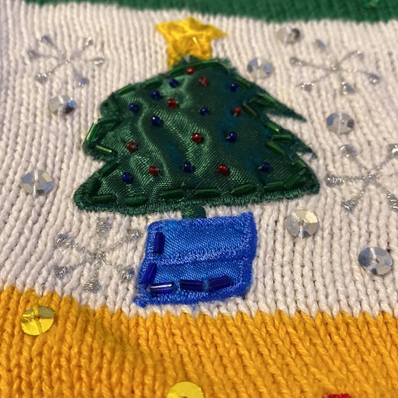 Basic Editions Holiday women's Christmas vest XL. Multicolored. - Picture 7 of 16